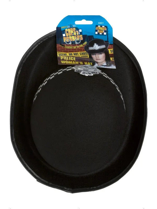Sombrero de Policía Inglesa para Mujer Complementos Polis y Presos Smiffys